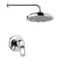 Chrome Shower Faucet Set with 9